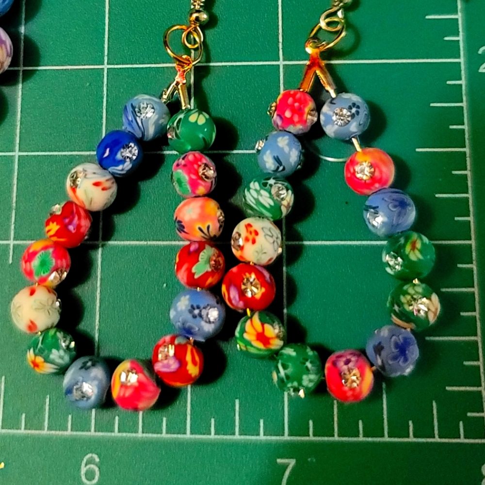 Clay & Crystal Earrings
